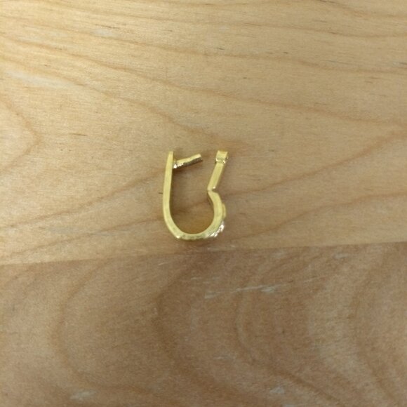 Vintage Kenneth Lane Gold Tone Pendant Marked Minimalist Preppy Chic Classic - Picture 5 of 7